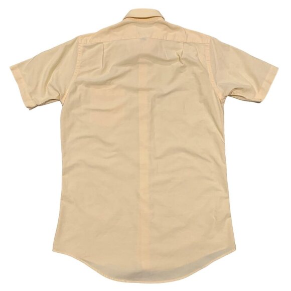 Covington Mens Short Sleeve Yellow Button-Down Dress Shirt Pocket Size 14-14 1/2 - Picture 2 of 10